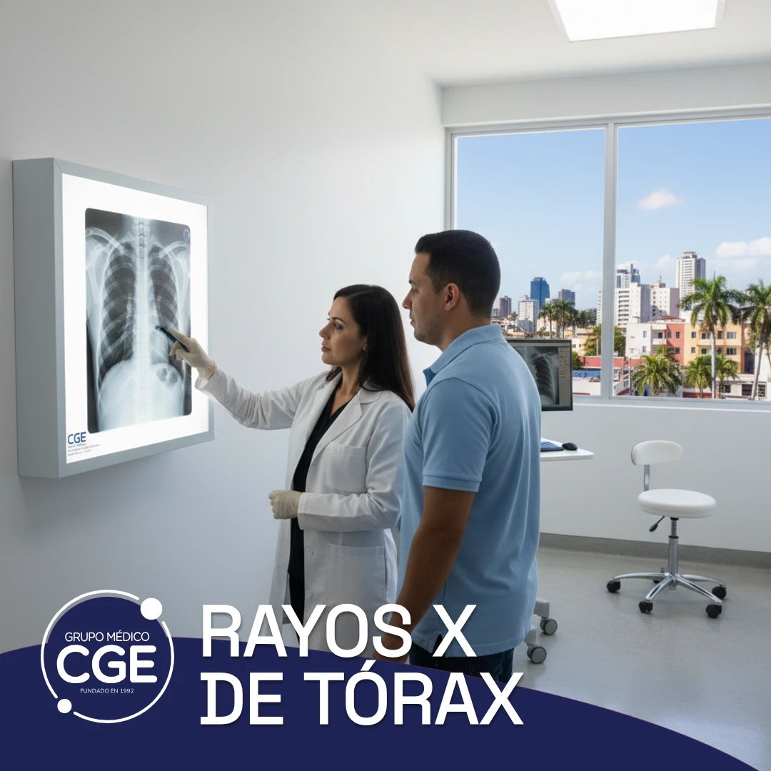 Rayos X de Tórax en Santo Domingo @ CGE Grupo Médico, Santo Domingo, República Dominicana